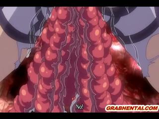 Raskaana hentai kanssa bigboobs brutally porattu mukaan punainen tentacles