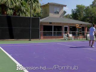 Passion-hd zierlich blond bella rose fucks tennis instructor porno videos