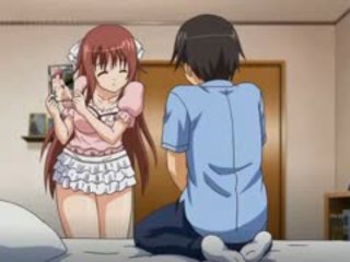 Anime fille mésange baise et rubbing énorme bite gets une faciale