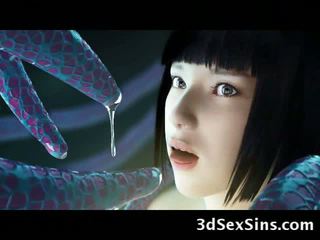 Creepy creatures apaan 3d babes!