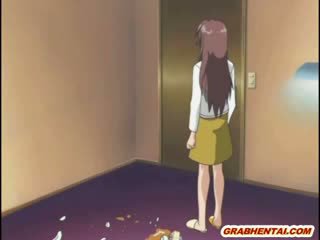 Slutty manga model meisje met enorm tieten gets assfucked door haar brothers boyfriend