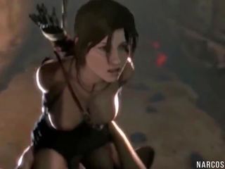 Hot Lara Croft Rides Big Dick in 3D Sex Compilation.