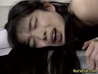 japanese asian nurse fuck and spunk shot