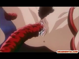 Anime Caught And Brutally Hard Fucked Monster Tentacles