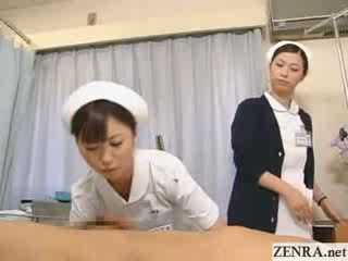 japanese nurse practices her hj technique
