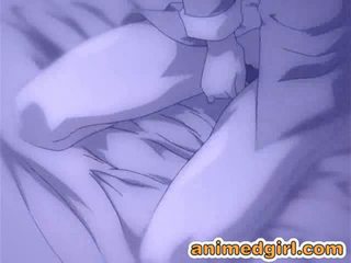 Anime shemale self dildoed ass and masturbated