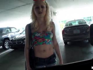 Staci Andrews in parking lot screwed up