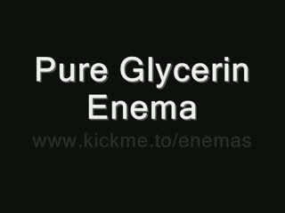 Pure glycerin חוקן (enema discipline)