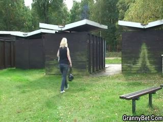 Granny Has Banged Inside The Changing Room