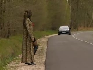 french fuck outside with prostitute