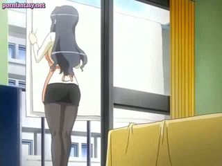 Hentai girl drilled by a big shaft
