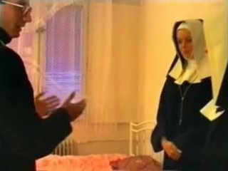 Priest in two nuns