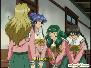 Shemale Hentai 3d Mit Vier Brüste Heißen Gefesselt Mit Einen Bondage Anime