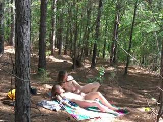 Sexy Hippies Fucking Outdoors in the Woods at a Festival