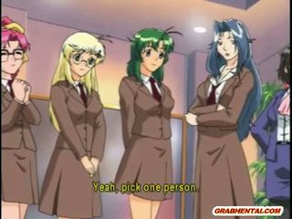 Mostro cazzo hentai gangbanged five ragazze