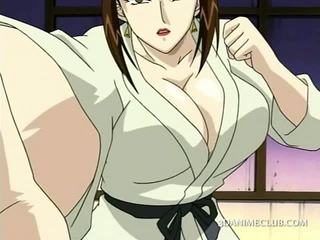 Hentai giới tính nô lệ gets nóng núm vú teased trong