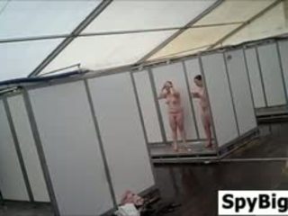 Hidden Camera Spying In A Public Shower