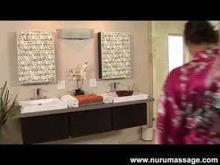 Sexy Asian Nuru Massage and Blowjob