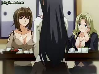 Anime babe gets double fucked